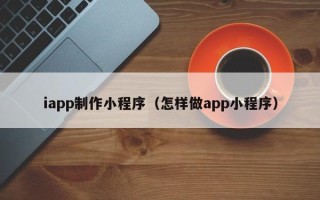 滁州iapp制作小程序（怎样做app小程序）